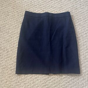 J. Crew Navy Blue Women's Pencil Skirt, Size 4